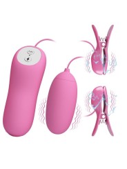 Pretty Love - Pinzetta Con Vibrazione Ed Elettroshock Rosa - PRETTY LOVE - Vibratori | erosidea.com