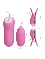 Pretty Love - Pinzetta Con Vibrazione Ed Elettroshock Rosa - PRETTY LOVE - Vibratori | erosidea.com