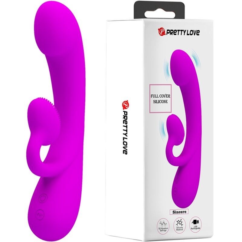 Vibratore Sincero E Succhia Clitoride In Silicone Viola - PRETTY LOVE - Succhia Clitoride | erosidea.com