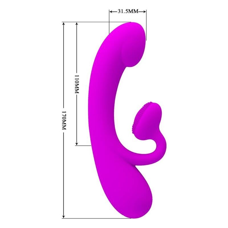 Vibratore Sincero E Succhia Clitoride In Silicone Viola - PRETTY LOVE - Succhia Clitoride | erosidea.com