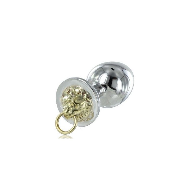Metal Hard - Plug Anale Acciaio Tiger - METAL HARD - Plug e Catene Anali | erosidea.com