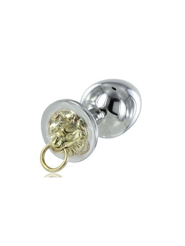 Metal Hard - Plug Anale Acciaio Tiger - METAL HARD - Plug e Catene Anali | erosidea.com