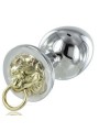Metal Hard - Plug Anale Acciaio Tiger - METAL HARD - Plug e Catene Anali | erosidea.com