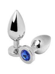 Metal Hard - Plug Anale Diamond Blue Piccolo 5.71Cm - METAL HARD - Plug e Catene Anali | erosidea.com