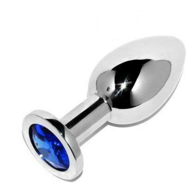 Metal Hard - Plug Anale Diamond Blue Piccolo 5.71Cm - METAL HARD - Plug e Catene Anali | erosidea.com