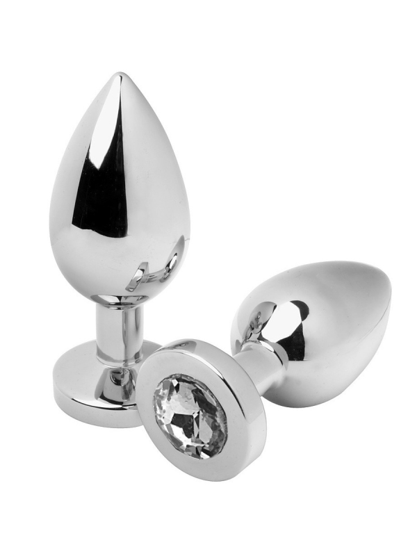 Metal Hard - Plug Anale Diamond Trasparente Piccolo 5.71Cm - METAL HARD - Plug e Catene Anali | erosidea.com