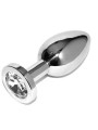 Metal Hard - Plug Anale Diamond Trasparente Piccolo 5.71Cm - METAL HARD - Plug e Catene Anali | erosidea.com