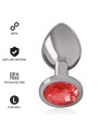 Intense - Plug Anale Alluminio Con Cristallo Rosso - INTENSE ANAL TOYS - Plug e Catene Anali | erosidea.com