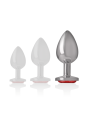 Intense - Plug Anale Alluminio Con Cristallo Rosso - INTENSE ANAL TOYS - Plug e Catene Anali | erosidea.com