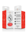Intense - Plug Anale Alluminio Con Cristallo Rosso - INTENSE ANAL TOYS - Plug e Catene Anali | erosidea.com