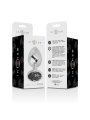 Intense - Plug Anale In Metallo Alluminio Con Vetro Nero Taglia M - INTENSE ANAL TOYS - Plug e Catene Anali | erosidea.com