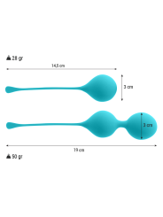 Intense - Pack Palle Kegel Kendall Blu - INTENSE HEALTH & FUN - Ovetti Palline Sfere | erosidea.com