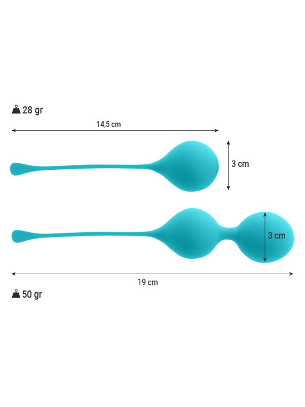 Intense - Pack Palle Kegel Kendall Blu - INTENSE HEALTH & FUN - Ovetti Palline Sfere | erosidea.com