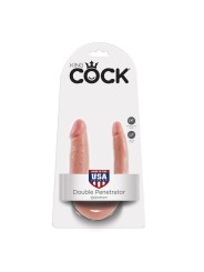 King Cock - Dildo Doppia Penetrazione 12.7 Cm Naturale - KING COCK - Dildo Doppi | erosidea.com
