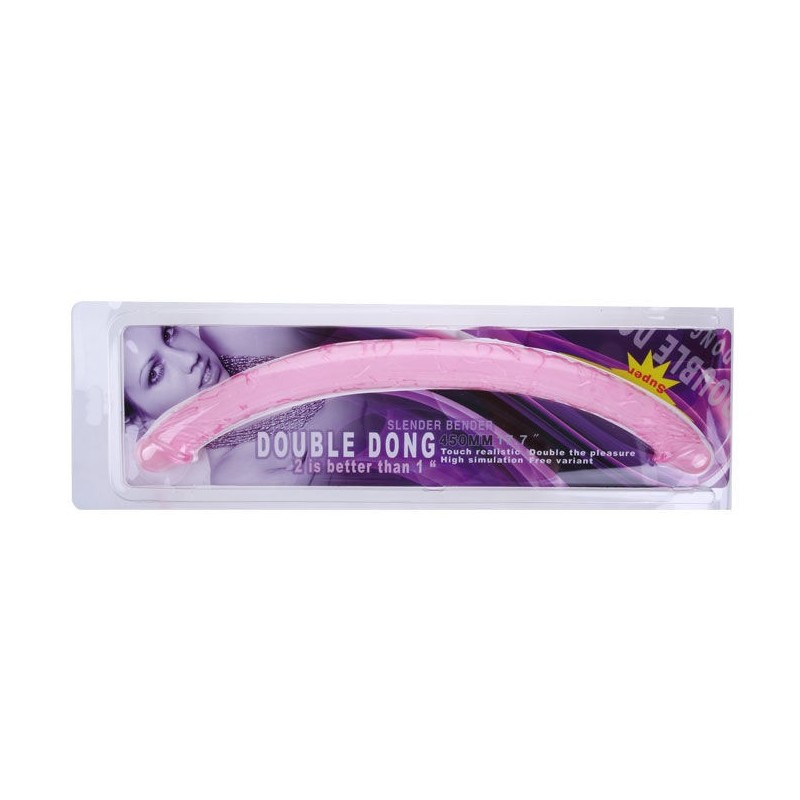 Doppio Dong Lilla 44.5 Cm - BAILE ANAL - Dildo Doppi | erosidea.com