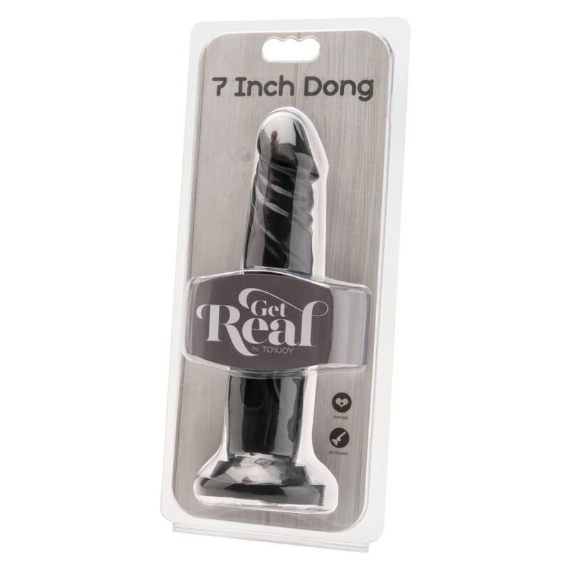 Get Real - Dong 18 Cm Nero - GET REAL - Dildo Realistici | erosidea.com