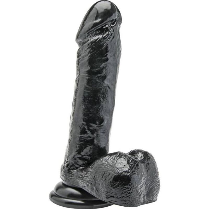 Get Real - Dildo 18 Cm Con Sfere Nero - GET REAL - Dildo Realistici | erosidea.com