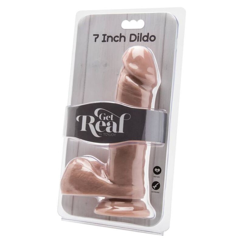 Get Real - Dildo 18 Cm Con Palle Di Pelle - GET REAL - Dildo Realistici | erosidea.com