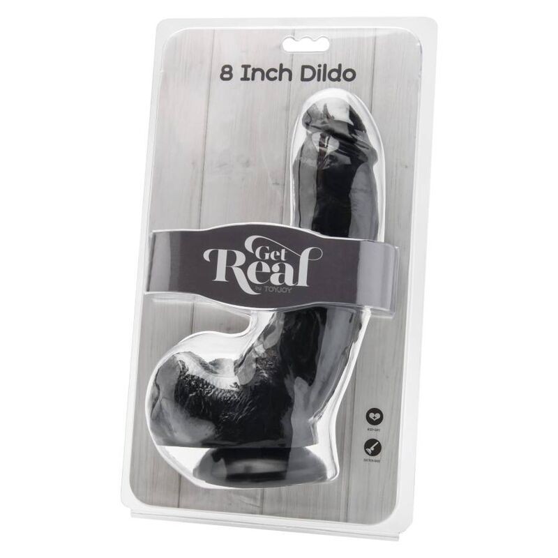 Get Real - Dildo 205 Cm Con Sfere Nero - GET REAL - Dildo Realistici | erosidea.com