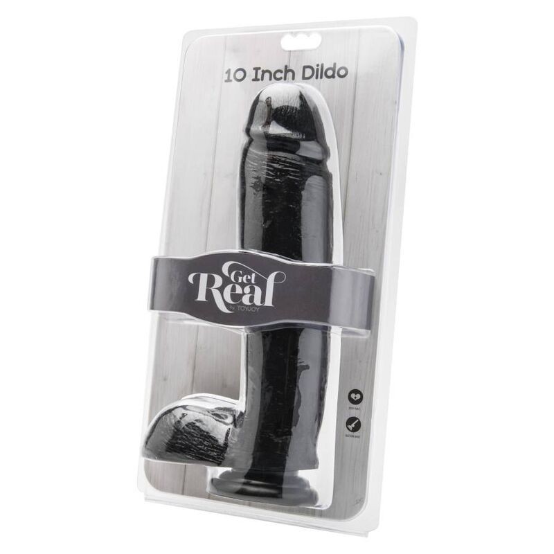 Get Real - Dildo 255 Cm Con Sfere Nero - GET REAL - Dildo Realistici | erosidea.com