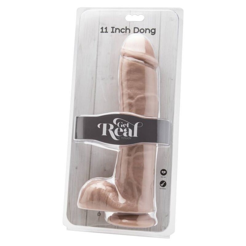 Get Real - Dildo 28 Cm Con Palle Di Pelle - GET REAL - Dildo Realistici | erosidea.com