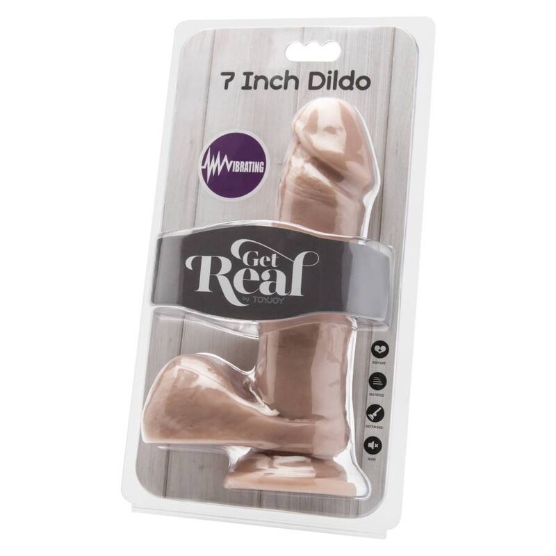 Get Real - Dildo 18 Cm Con Vibratore Per Sfere - GET REAL - Vibratori | erosidea.com