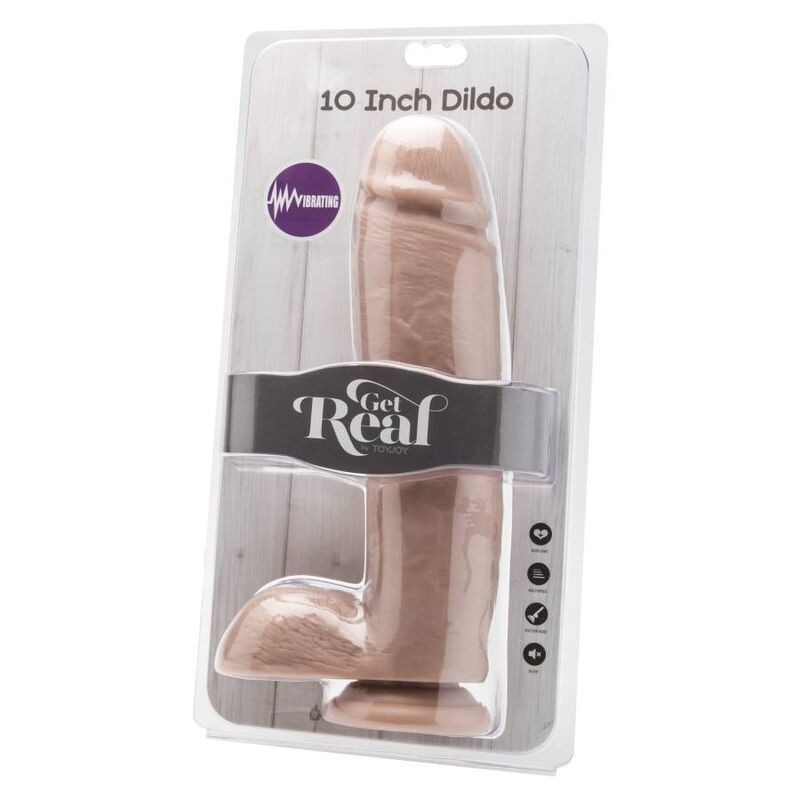 Vibratore Get Real Dildo 255 Cm Con Per Sfere - GET REAL - Vibratori | erosidea.com
