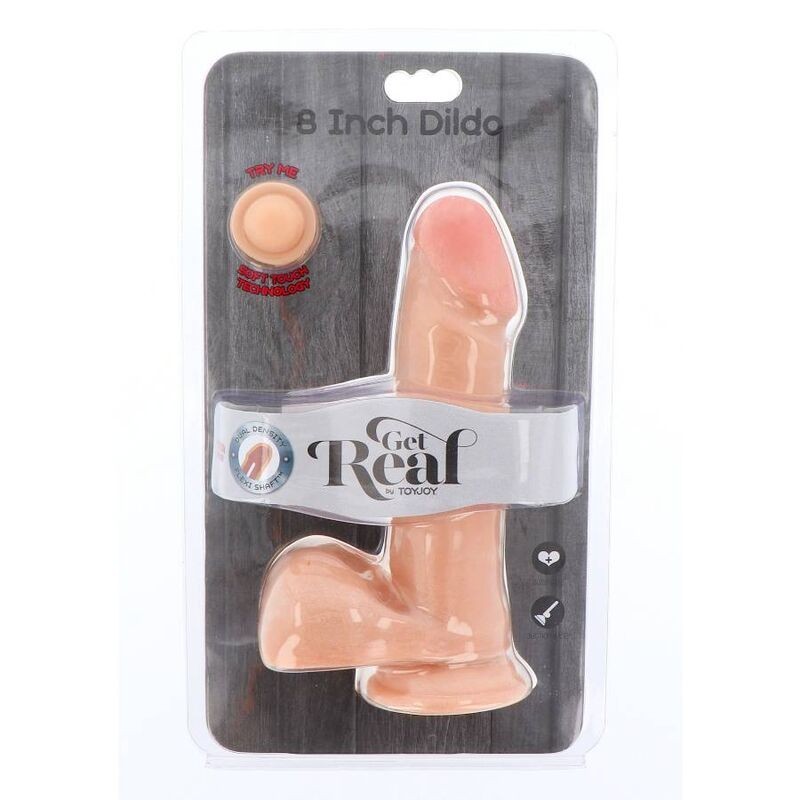 Get Real - Dildo A Doppia Densit 18 Cm Palle Di Pelle - GET REAL - Dildo Realistici | erosidea.com
