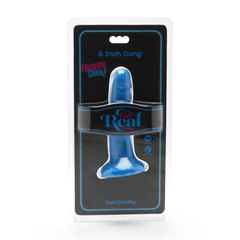 Get Real - Happy Dicks Dong 12 Cm Blu - GET REAL - Dildo Realistici | erosidea.com