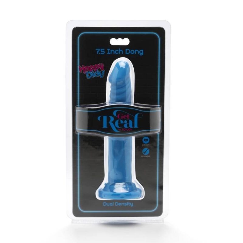 Get Real - Happy Dicks Dong 19 Cm Blu - GET REAL - Dildo Realistici | erosidea.com