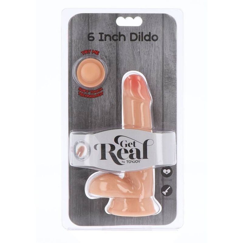 Get Real - Dildo A Doppia Densit 17 Cm Palle Pelle - GET REAL - Dildo Realistici | erosidea.com