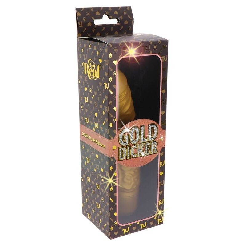 Vibratore Get Real Gold Dicker Stim Oro - GET REAL - Vibratori | erosidea.com