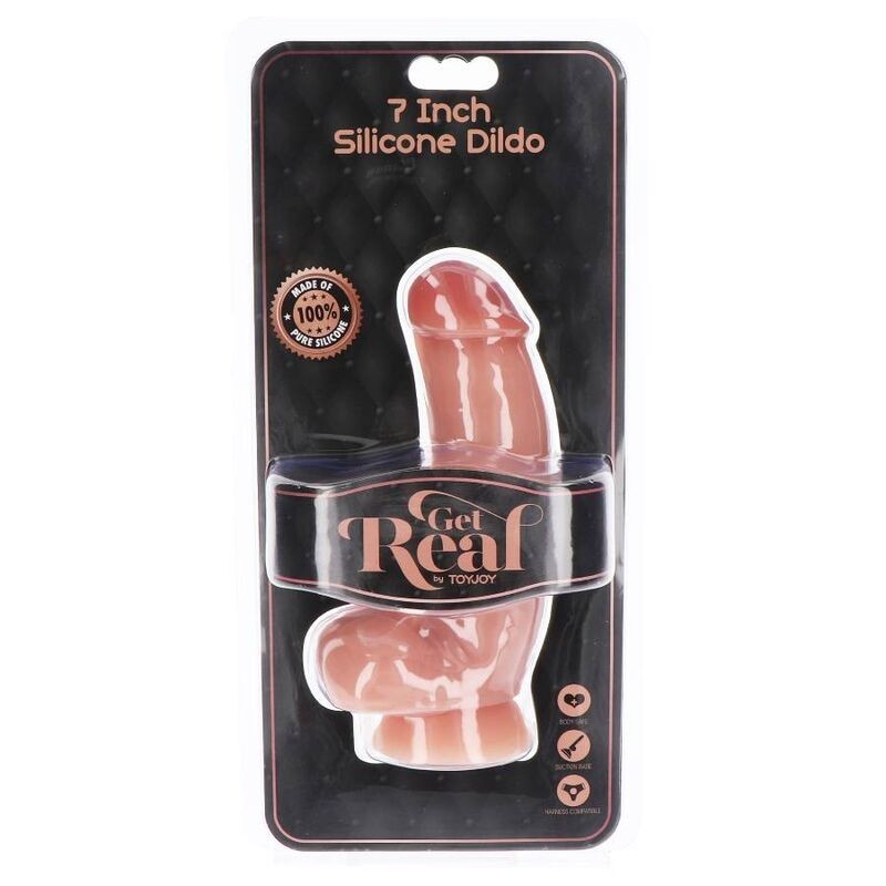 Get Real - Dildo In Silicone 18 Cm Con Palle In Pelle - GET REAL - Dildo Realistici | erosidea.com