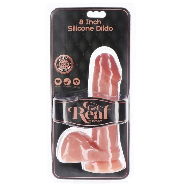 Get Real - Dildo In Silicone 205 Cm Con Palle In Pelle - GET REAL - Dildo Realistici | erosidea.com
