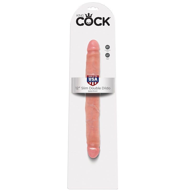 King Cock - Doppio Dildo Sottile 30 Cm - KING COCK - Dildo Doppi | erosidea.com