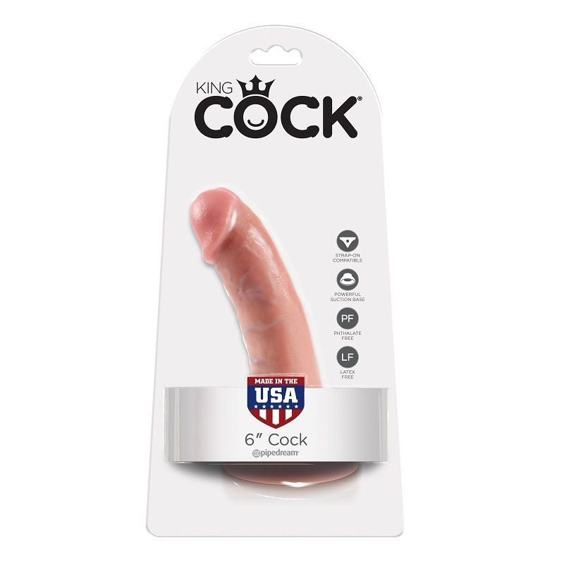 King Cock - 6 Dildo Flesh 15.2 Cm - KING COCK - Dildo Realistici | erosidea.com