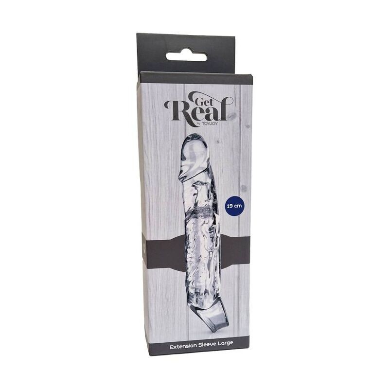 Guaina Pene Get Real 19 Cm Trasparente - GET REAL - Guaine e Prolunghe | erosidea.com