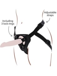 Get Real - Imbragatura Con Cinturino Nera - GET REAL - Strap-on e Imbracature | erosidea.com