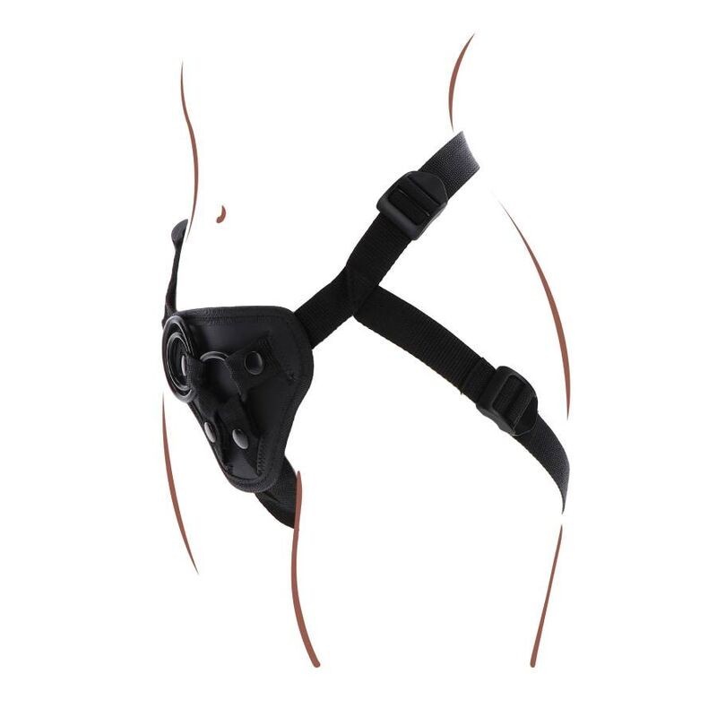 Get Real - Imbragatura Con Cinturino Nera - GET REAL - Strap-on e Imbracature | erosidea.com