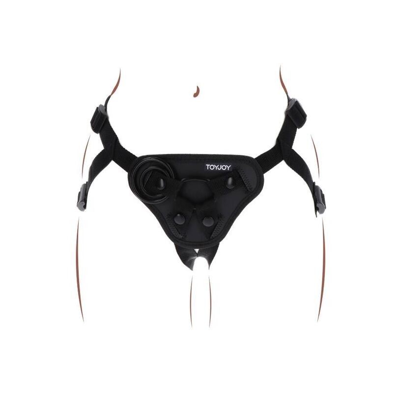 Get Real - Imbragatura Con Cinturino Nera - GET REAL - Strap-on e Imbracature | erosidea.com