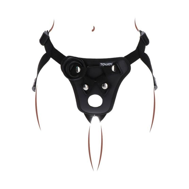 Strap On Get Real Imbracatura Con Cinturino Nera - GET REAL - Strap-on e Imbracature | erosidea.com