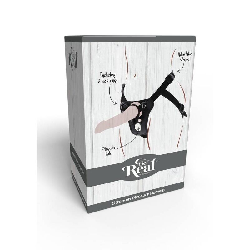 Strap On Get Real Imbracatura Con Cinturino Nera - GET REAL - Strap-on e Imbracature | erosidea.com