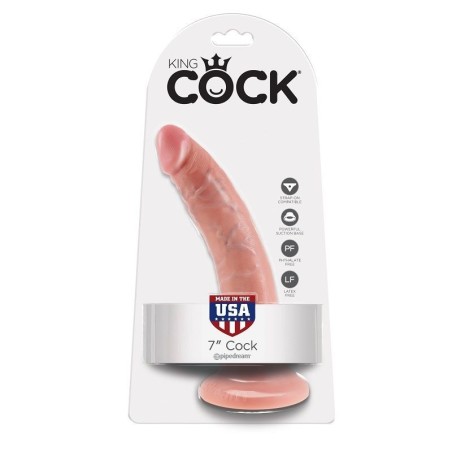 King Cock - 7 Dildo Carne 17.8 Cm - KING COCK - Dildo Realistici | erosidea.com