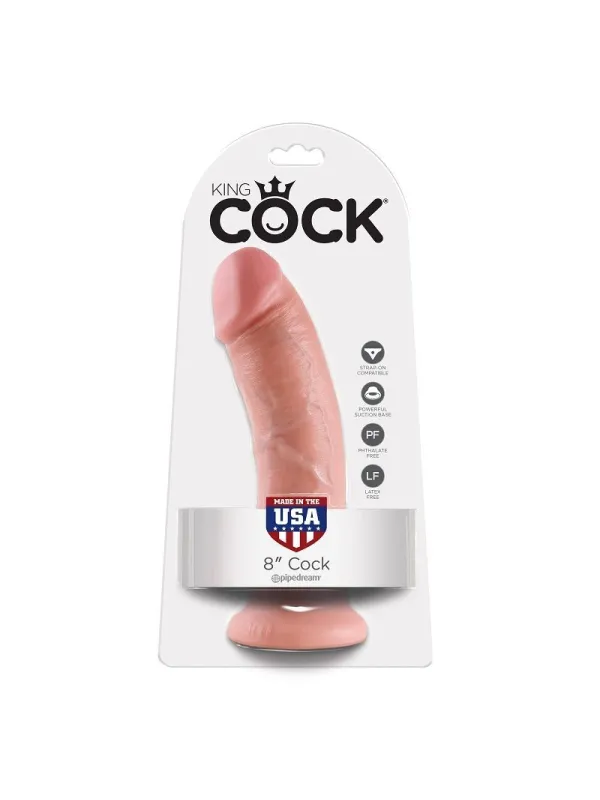 King Cock - 8 Dildo Flesh 20.3 Cm - KING COCK - Dildo Realistici | erosidea.com