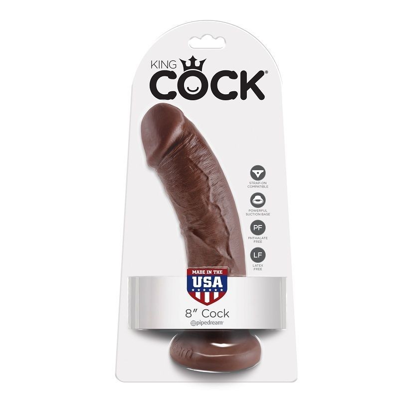 King Cock - 8 Dildo Marrone 20.3 Cm - KING COCK - Dildo Realistici | erosidea.com