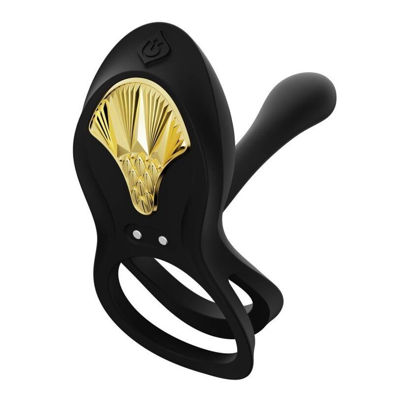 Zalo - Anello Per Coppie Vibranti Bayek Nero - ZALO - Anelli Fallici | erosidea.com