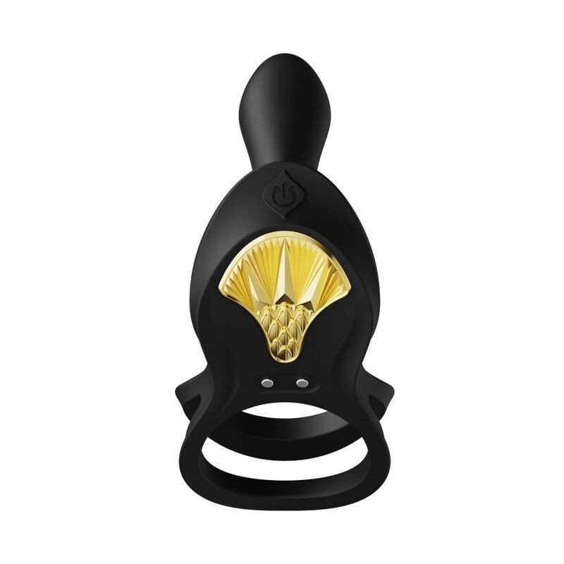 Zalo - Anello Per Coppie Vibranti Bayek Nero - ZALO - Anelli Fallici | erosidea.com