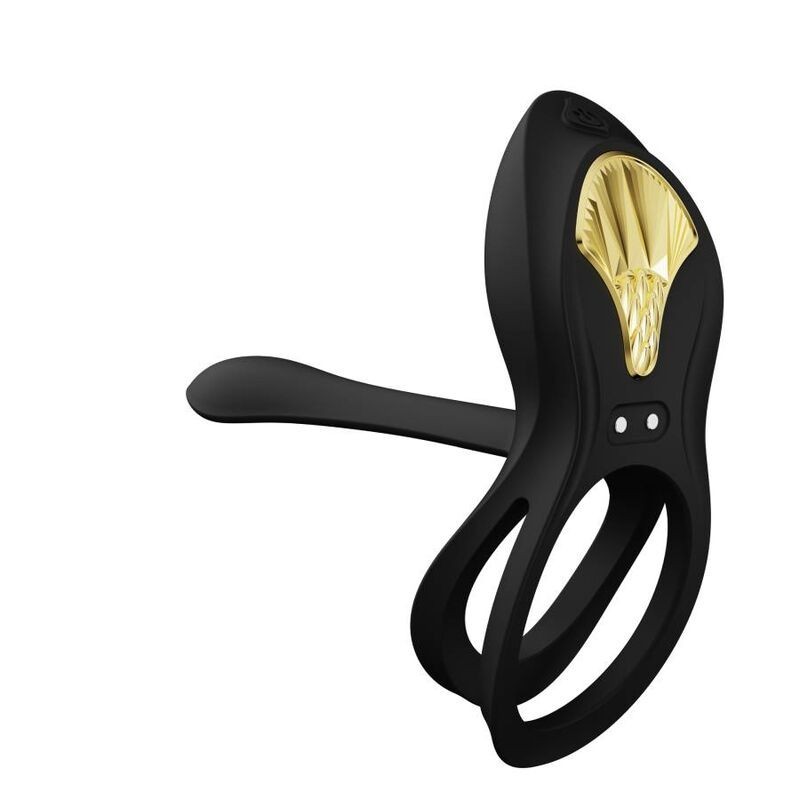 Zalo - Anello Per Coppie Vibranti Bayek Nero - ZALO - Anelli Fallici | erosidea.com