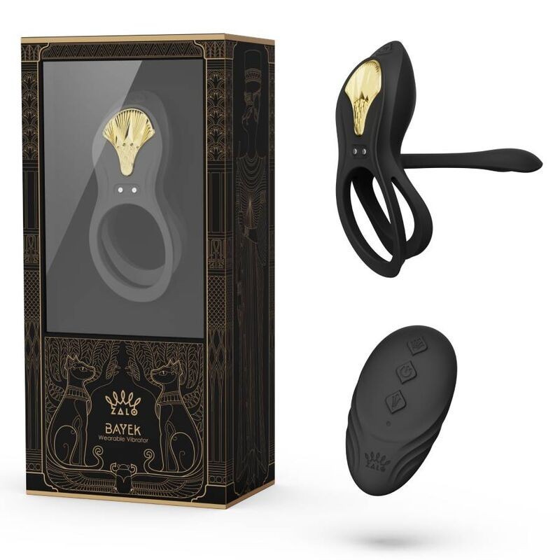 Zalo - Anello Per Coppie Vibranti Bayek Nero - ZALO - Anelli Fallici | erosidea.com