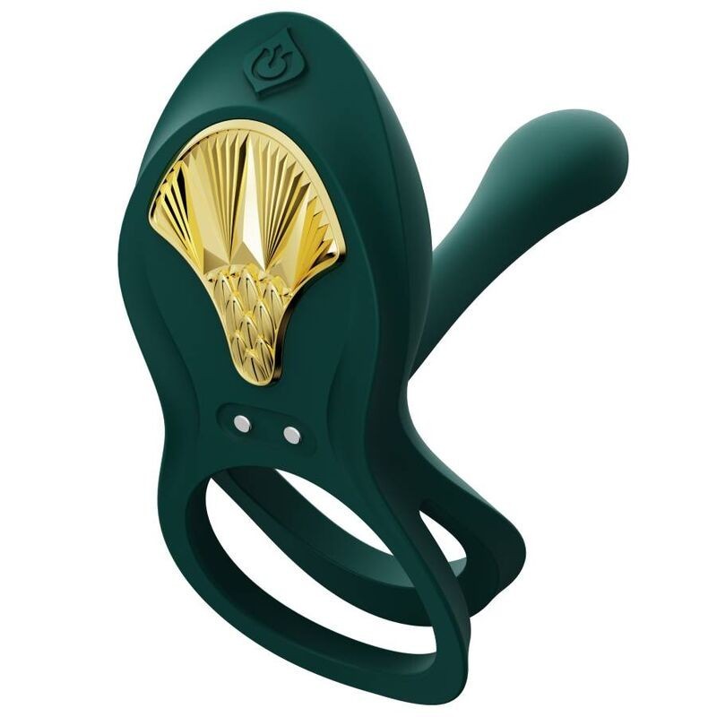 Zalo - Anello Per Coppie Vibranti Bayek Verde - ZALO - Anelli Fallici | erosidea.com